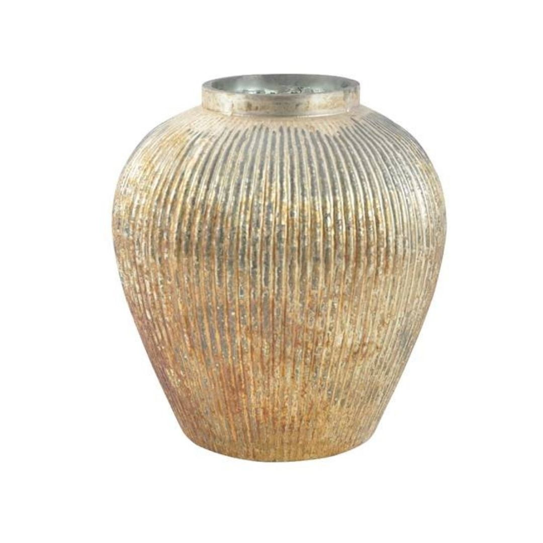 Antique gold-colored vase